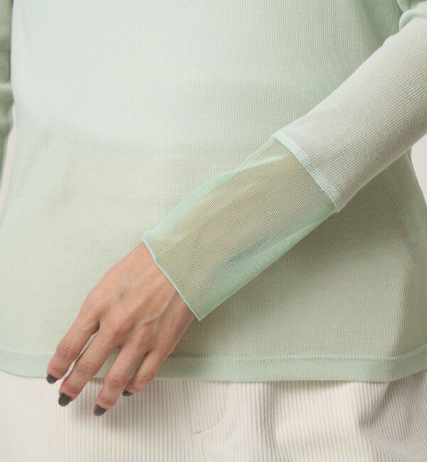 UNITED ARROWS green label relaxing「チュール ドッキング シアー プルオーバー」|Tシャツ・カットソー|