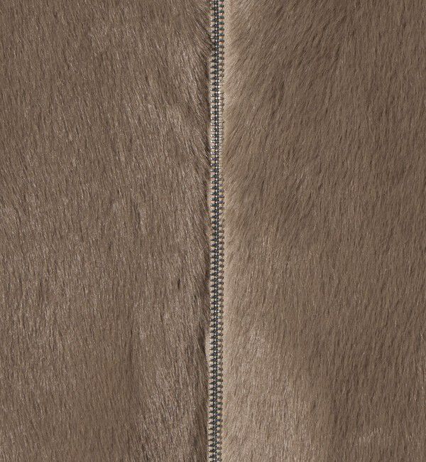 UNITED ARROWS green label relaxing「フェイクファー ノーカラー コート」|ノーカラーコート|