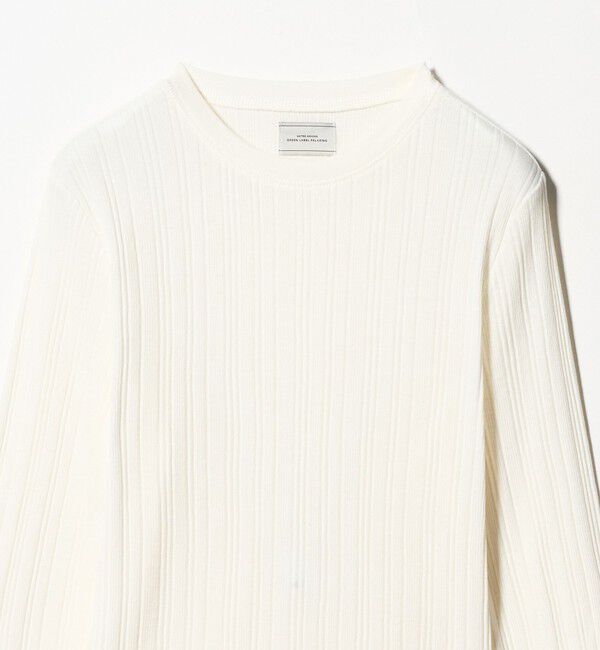 UNITED ARROWS green label relaxing「【WEB限定】＜at ease＞シアー リブ カットソー」|Tシャツ・カットソー|