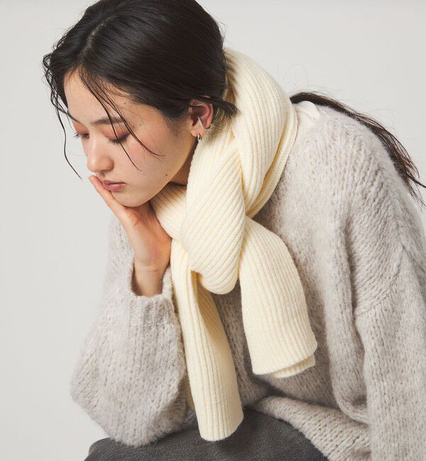 UNITED ARROWS green label relaxing「【WEB限定】リブ ロング マフラー」|ストール|