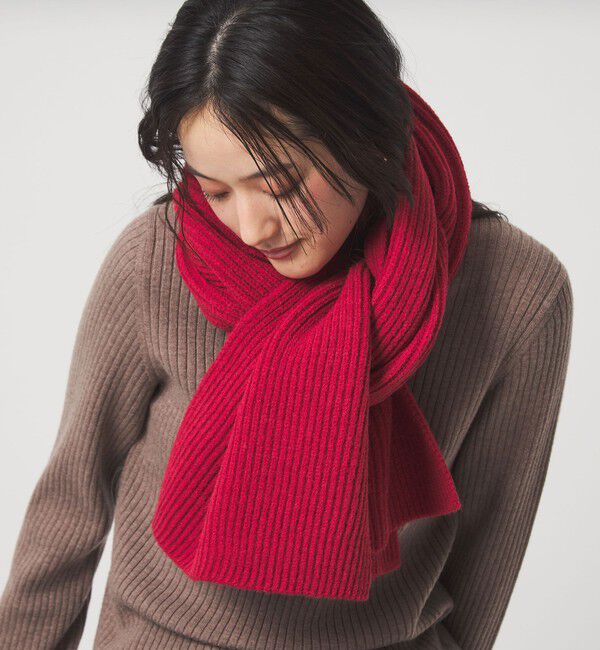 UNITED ARROWS green label relaxing「【WEB限定】リブ ロング マフラー」|ストール|