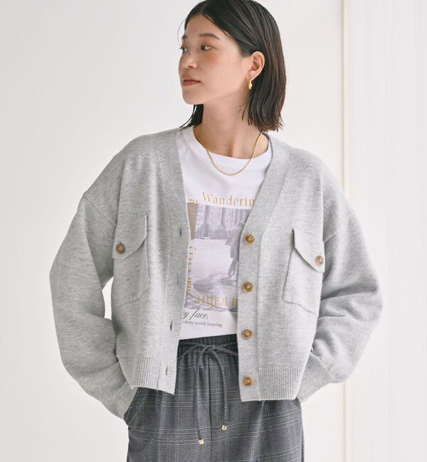 UNITED ARROWS green label relaxing「【WEB限定】＜at ease＞ダブルポケット ニット カーディガン」|カーディガン|