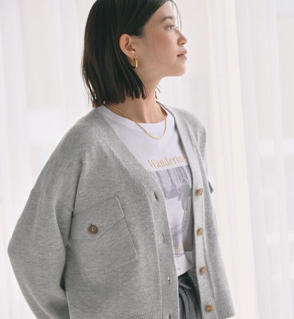 UNITED ARROWS green label relaxing「【WEB限定】＜at ease＞ダブルポケット ニット カーディガン」|カーディガン|