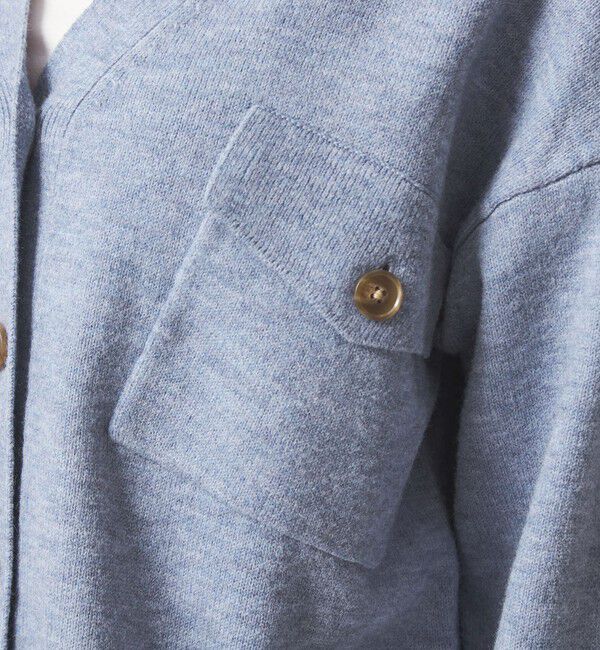 UNITED ARROWS green label relaxing「【WEB限定】＜at ease＞ダブルポケット ニット カーディガン」|カーディガン|