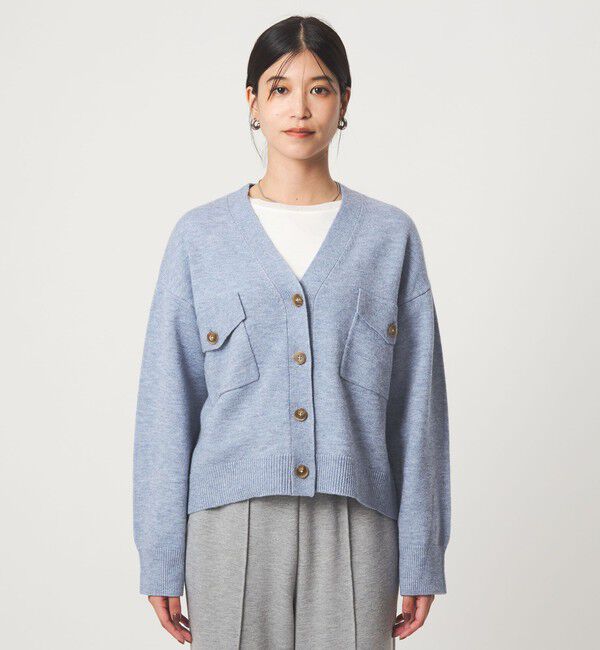 UNITED ARROWS green label relaxing「【WEB限定】＜at ease＞ダブルポケット ニット カーディガン」|カーディガン|