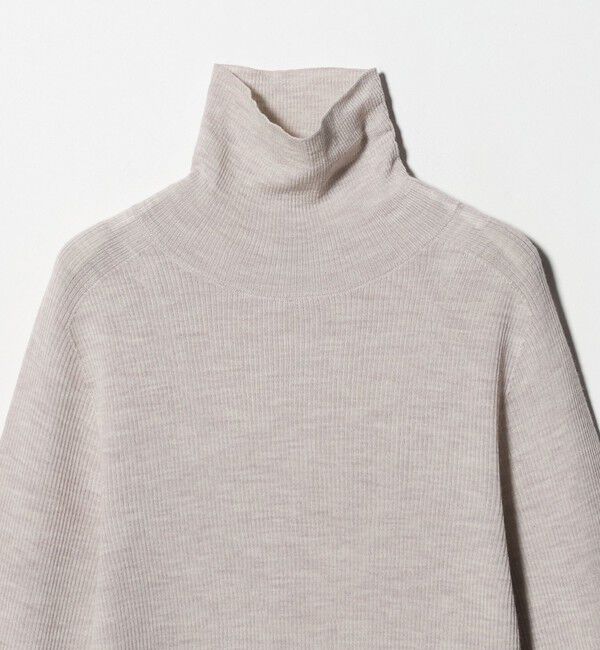 UNITED ARROWS green label relaxing「ウール シアー リブ タートルネック ニット ウォッシャブル」|ニット・セーター|