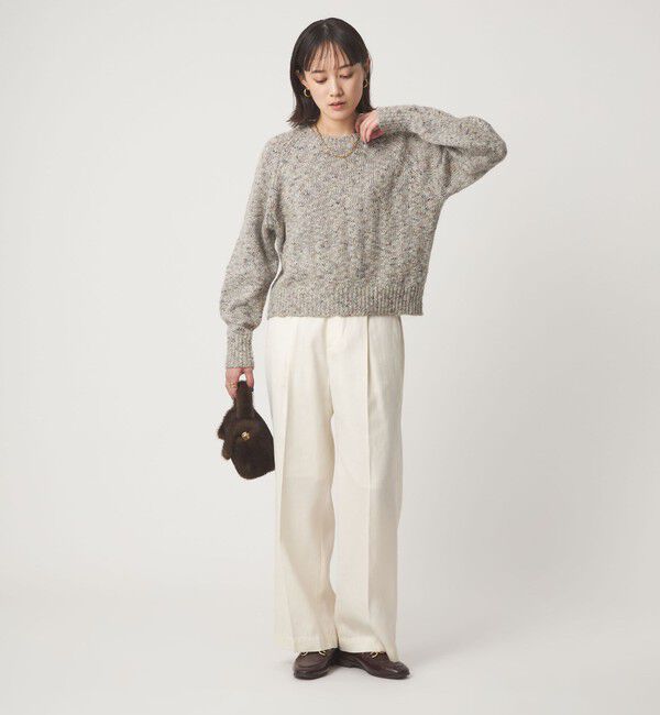 UNITED ARROWS green label relaxing「ミックスヤーン プルオーバー ニット」|ニット・セーター|