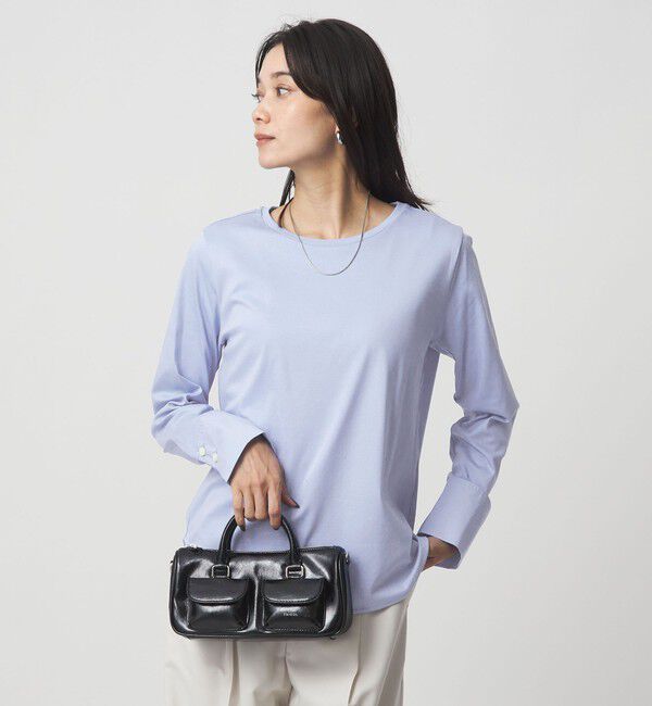 UNITED ARROWS green label relaxing「ドッキング カフス ロングスリーブ プルオーバー カットソー」|Tシャツ・カットソー|