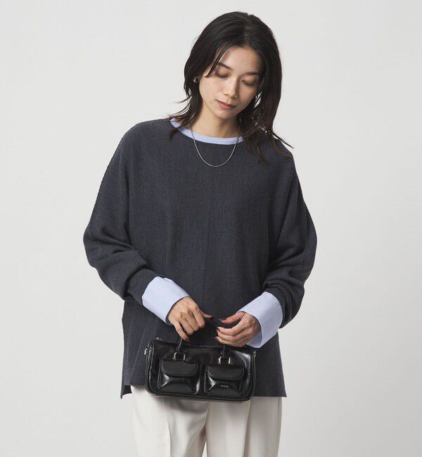 UNITED ARROWS green label relaxing「ドッキング カフス ロングスリーブ プルオーバー カットソー」|Tシャツ・カットソー|