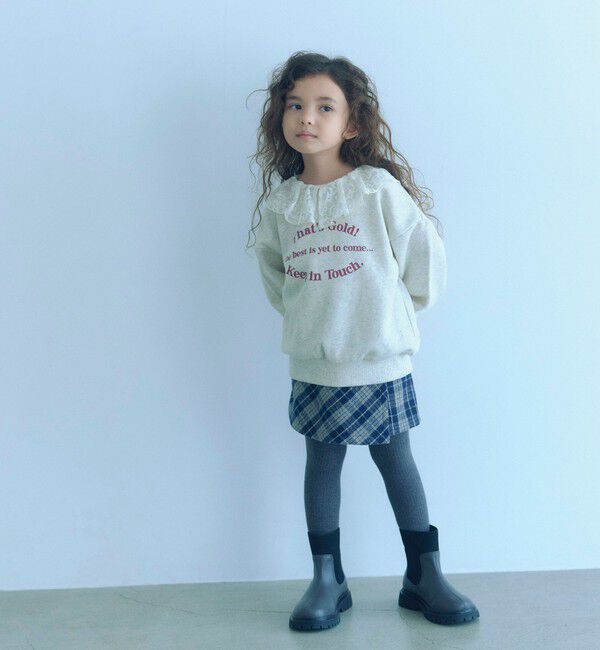 UNITED ARROWS green label relaxing「ストレッチ リブ ショートブーツ / キッズ  17cm-23cm」|ロングブーツ|