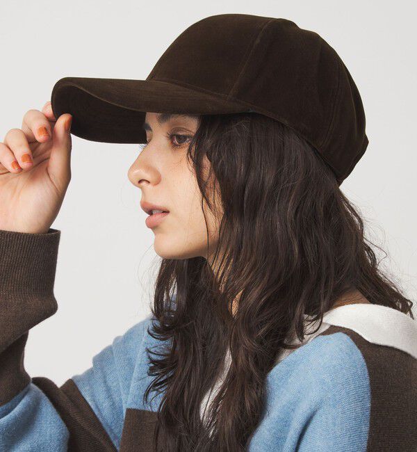 UNITED ARROWS green label relaxing「起毛バイザー キャップ / 帽子」|キャップ・キャスケット|MD.BROWN