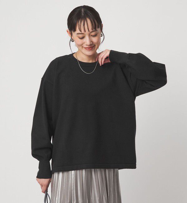 UNITED ARROWS green label relaxing「バックフォルム ニット プルオーバー マシンウォッシャブル」|ニット・セーター|