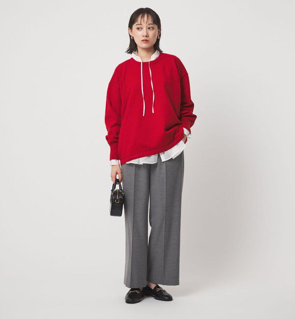 UNITED ARROWS green label relaxing「バックフォルム ニット プルオーバー マシンウォッシャブル」|ニット・セーター|