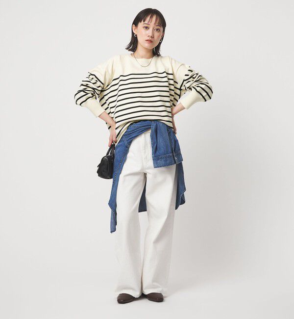 UNITED ARROWS green label relaxing「バックフォルム ニット プルオーバー マシンウォッシャブル」|ニット・セーター|