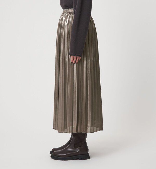 UNITED ARROWS green label relaxing「ハクプリント プリーツ スカート」|フレア|