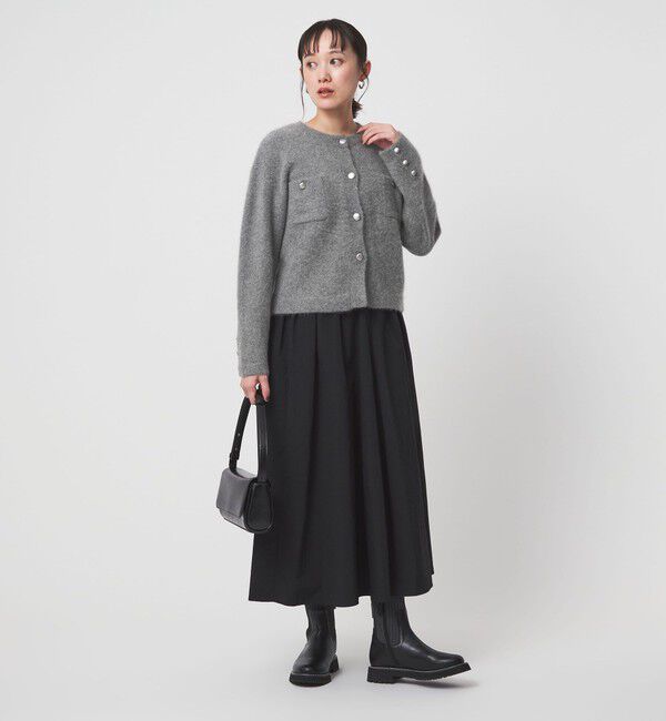 UNITED ARROWS green label relaxing「ヘアリー ニット ジャケットライク カーデイガン」|カーディガン|