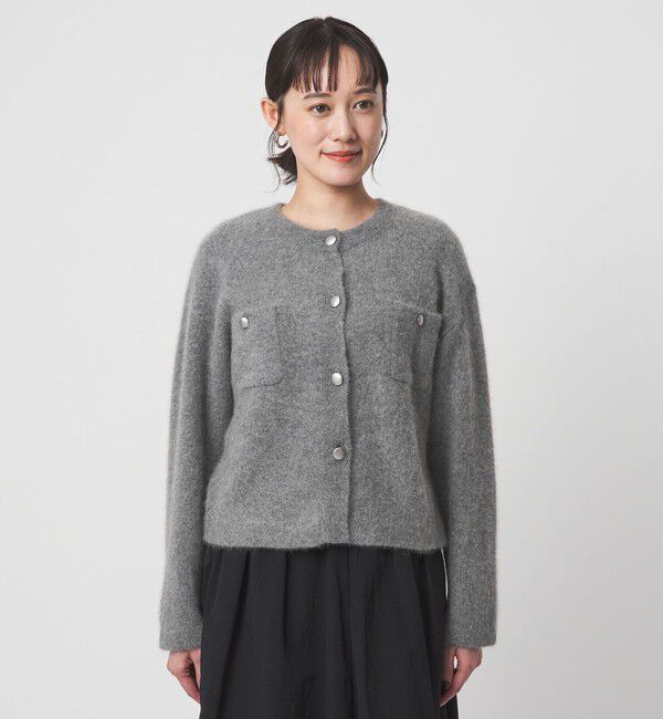UNITED ARROWS green label relaxing「ヘアリー ニット ジャケットライク カーデイガン」|カーディガン|