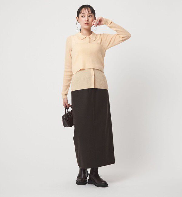 UNITED ARROWS green label relaxing「ポロニット カーディガン &times; ビスチェ ニット セット」|ニット・セーター|