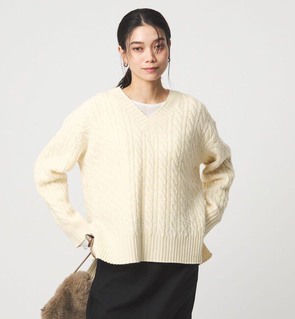 UNITED ARROWS green label relaxing「ゴールバーン Vネック ニット プルオーバー」|ニット・セーター|