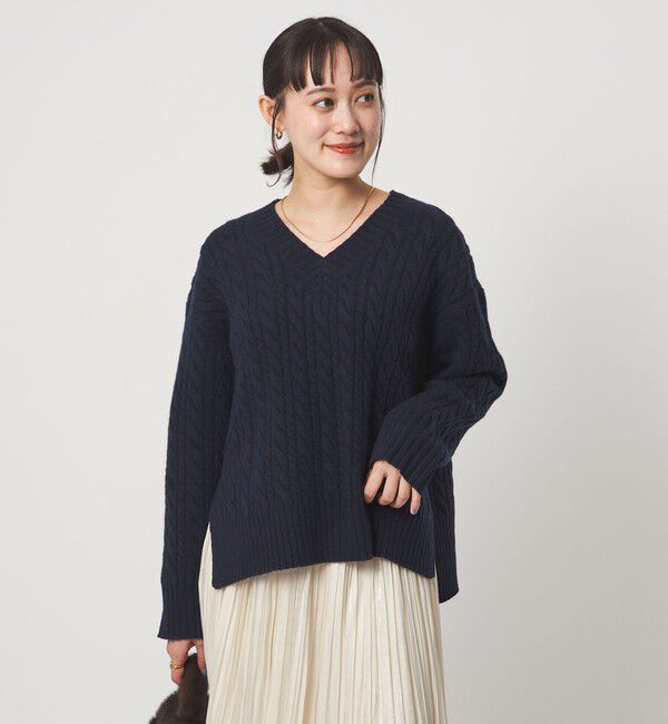 UNITED ARROWS green label relaxing「ゴールバーン Vネック ニット プルオーバー」|ニット・セーター|