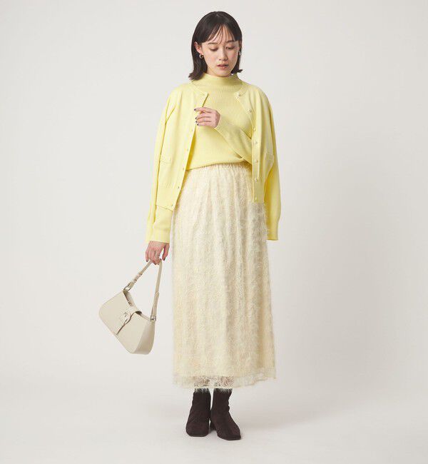 UNITED ARROWS green label relaxing「シアー レース ギャザー スカート」|スカート|