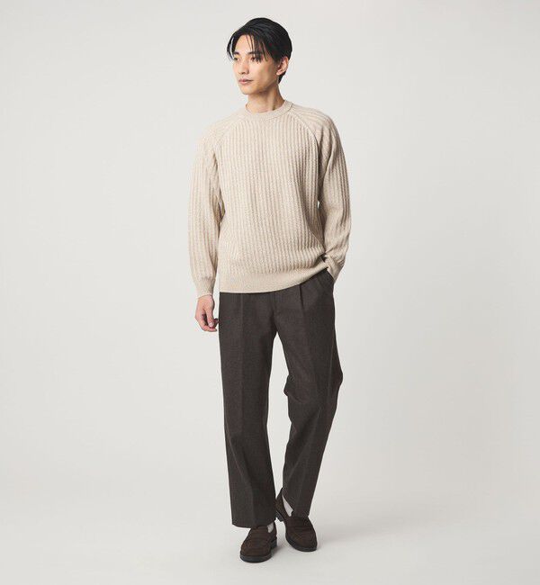 UNITED ARROWS green label relaxing「DC W/N 2プリーツ ワイド スラックス」|スラックス|
