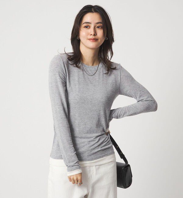 UNITED ARROWS green label relaxing「ベアテン フェイクレイヤード クルーネック プルオーバー」|Tシャツ・カットソー|