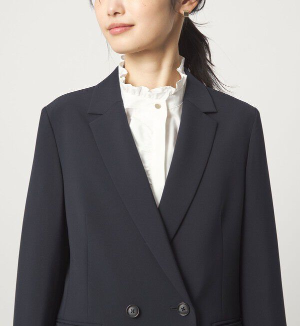 UNITED ARROWS green label relaxing「［size SHORTあり］パウドレ ダブル ジャケット ウォッシャブル ストレッチ」|テーラードジャケット|