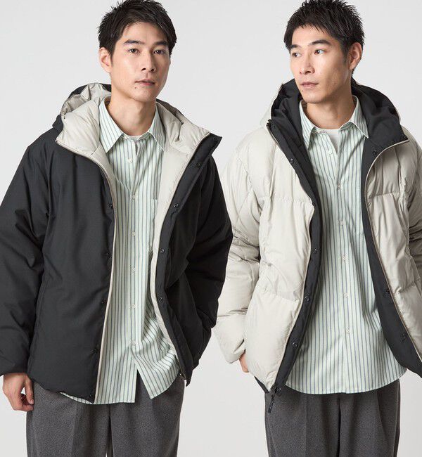 UNITED ARROWS green label relaxing「【別注】＜TAION＞リバーシブル ダウン フーディ ジャケット」|ダウン|