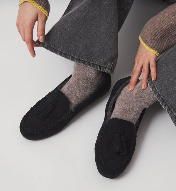 UNITED ARROWS green label relaxing「【WEB限定】ウォームタッセル モカシン 撥水」|モカシン|