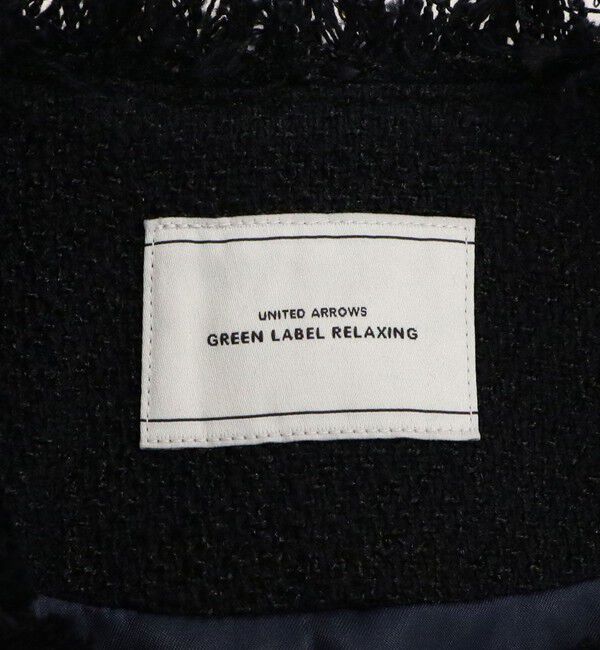 UNITED ARROWS green label relaxing「［size SHORTあり］ミックス ツイードライク ポケット ノーカラー ジャケット」|ノーカラージャケット|