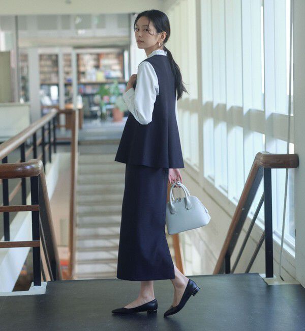 UNITED ARROWS green label relaxing「フリル ディテール ブラウス マシンウォッシャブル UVカット」|シャツ・ブラウス|