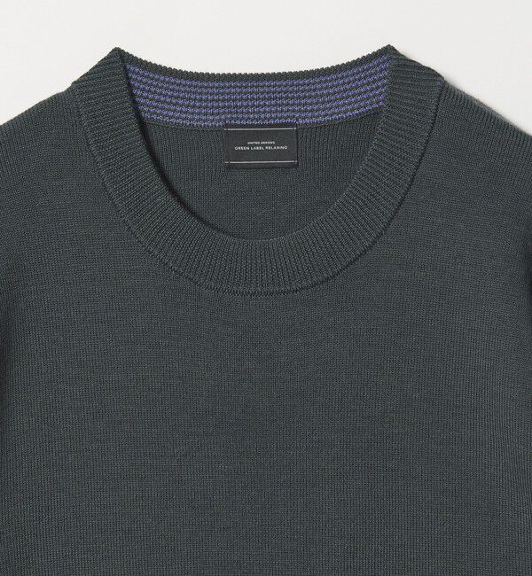 UNITED ARROWS green label relaxing「ウォッシャブル ウール ソウバリ クルーネック ニット」|ニット・セーター|