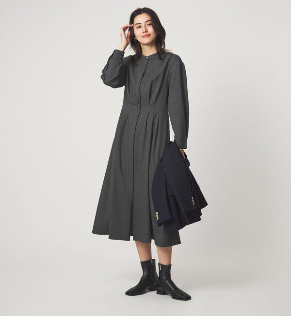 UNITED ARROWS green label relaxing「ウールライク バンドカラータック ワンピース」|ワンピース|その他1