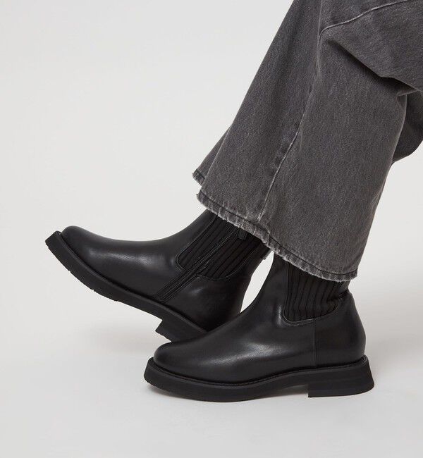 UNITED ARROWS green label relaxing「ストレッチ ショートブーツ / サイドゴア 撥水」|ロングブーツ|