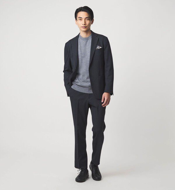 UNITED ARROWS green label relaxing「A+ ポリエステルツイード スタンダード イージー スラックス -ウォッシャブル・ストレッチ-」|スラックス|