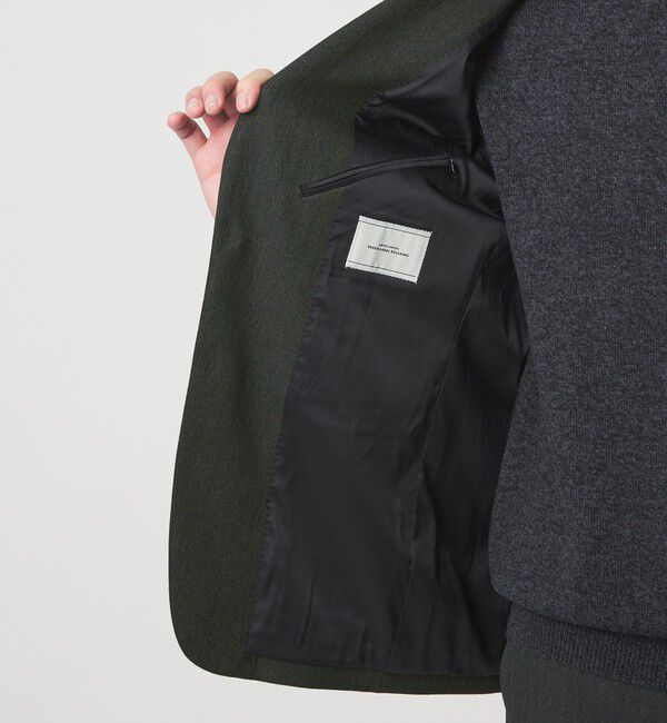 UNITED ARROWS green label relaxing「A+ ポリエステルツイード 2B スタンダード 2P ジャケット -ウォッシャブル・ストレッチ-」|テーラードジャケット|