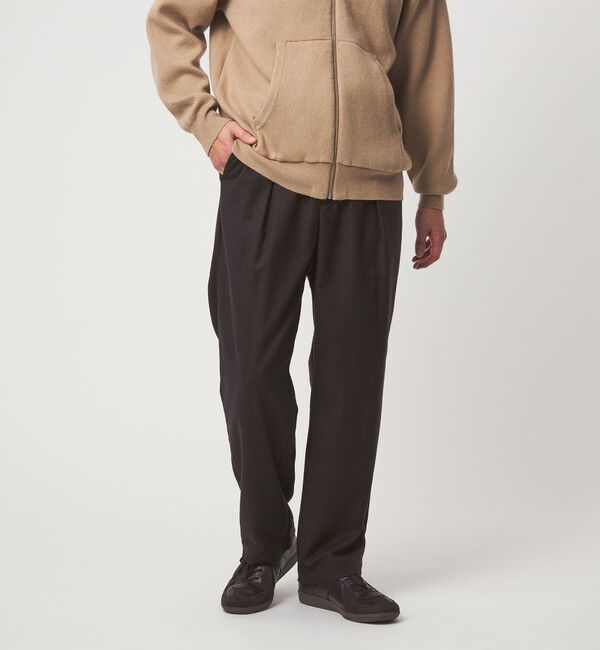 UNITED ARROWS green label relaxing「ウォッシャブル フラノ パターン W2 イージーパンツ」|その他|DK.BROWN