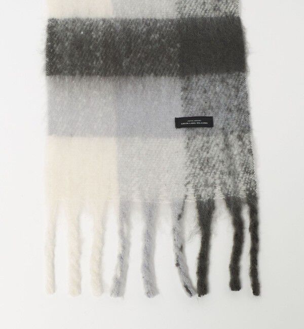 UNITED ARROWS green label relaxing「GLR ブラッシュド ブロック マフラー」|マフラー|