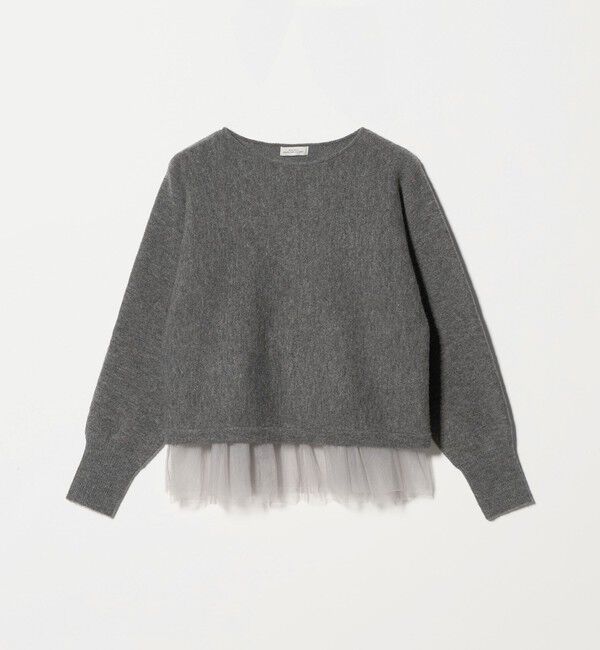 UNITED ARROWS green label relaxing「ニット &times; チュール キャミソール プルオーバー セット」|ニット・セーター|