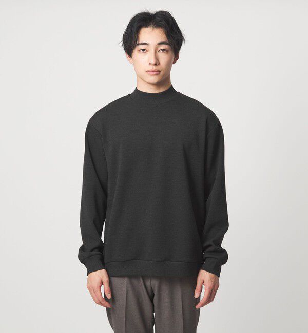 UNITED ARROWS green label relaxing「メランジ ダンボール モックネック カットソー」|Tシャツ・カットソー|