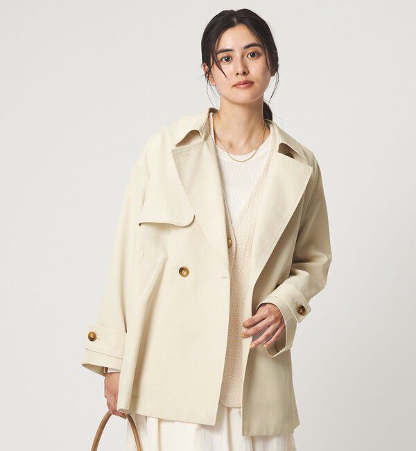 UNITED ARROWS green label relaxing「［size SHORTあり］ミドル トレンチ コート 撥水」|トレンチコート|