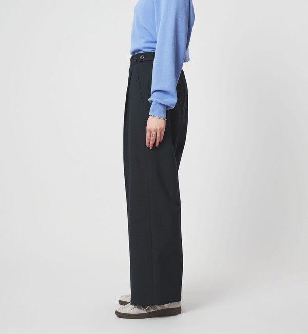 UNITED ARROWS green label relaxing「ラミーブレンド ワイド パンツ」|チノ|