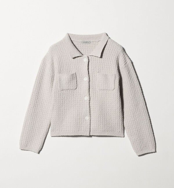 UNITED ARROWS green label relaxing「ブークレ ポロニット カーディガン ウォッシャブル」|カーディガン|BEIGE