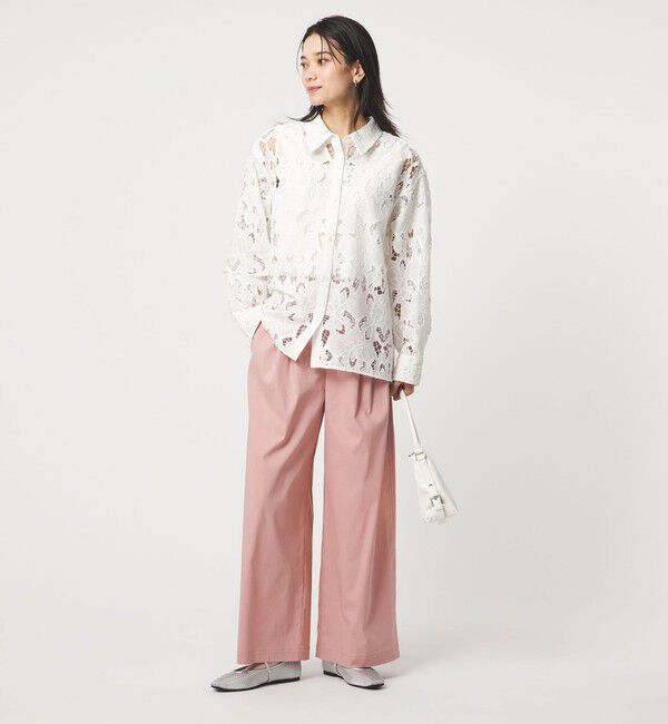 UNITED ARROWS green label relaxing「［size SHORT/TALLあり］オルマイ LI/MIX ワイド パンツ」|その他|