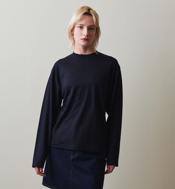 STEVEN ALAN「＜Steven Alan＞ウール ジャージー ロングスリーブ Tシャツ」|Tシャツ・カットソー|