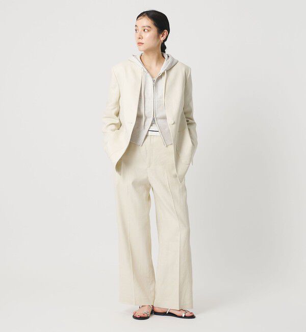 BEAUTY&YOUTH UNITED ARROWS「コットン ショートフロントジップパーカー」|カーディガン|