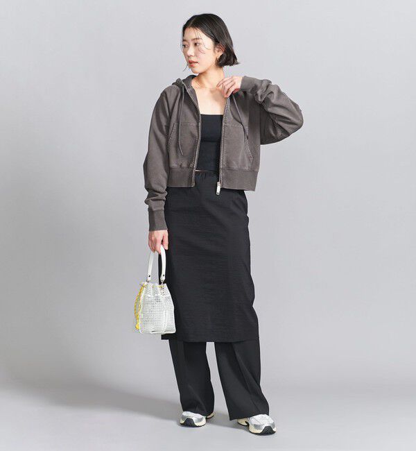 BEAUTY&YOUTH UNITED ARROWS「コットン ショートフロントジップパーカー」|カーディガン|