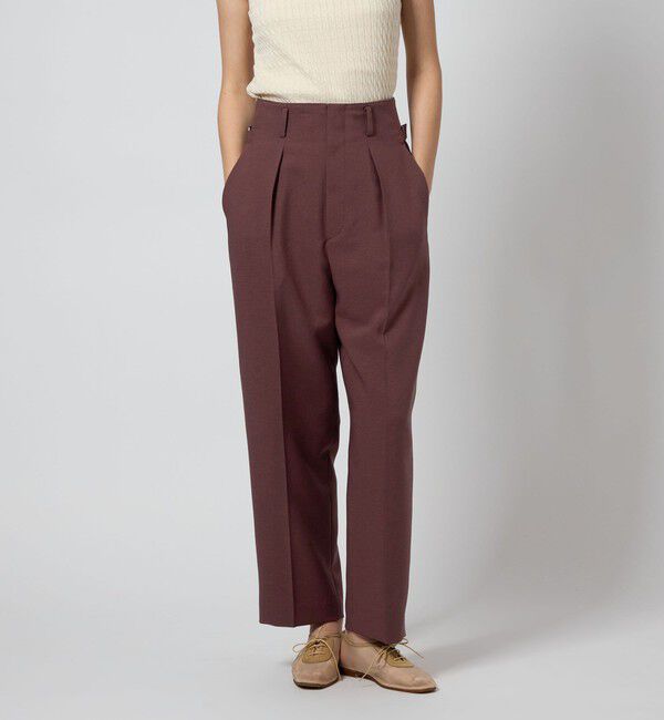 STEVEN ALAN「＜Steven Alan＞スラブ オックス ワイド テーパードパンツ」|その他|DK.BROWN