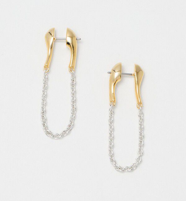 BEAUTY&YOUTH UNITED ARROWS「【別注】＜LAPUIS＞Nuance chain ピアス」|ピアス|